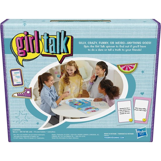  Girl Talk Truth or Dare  Board Game for Teens and Tweens, Inspired by The Original 1980s Edition, Ages 10 and Up, for 2-10 Players