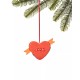  Love is Love Love More Hate Less Heart Ornament