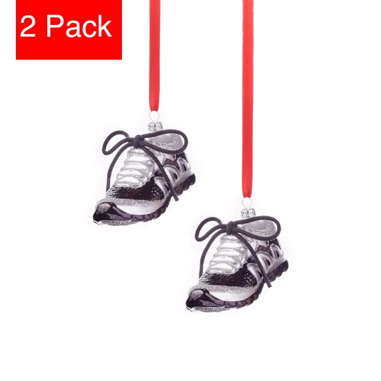  Sports and Hobbies Athletic Shoe Ornament, Set of 2, 4-5