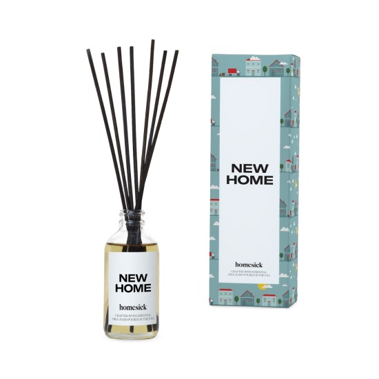  Premium Reed Diffuser, New Home – Scents of Jasmine, Cedarwood, Lime, 4 oz, Hand-Crafted Essential Oils, Fragrance Decor, Relaxing Aromatherapy Diffuser