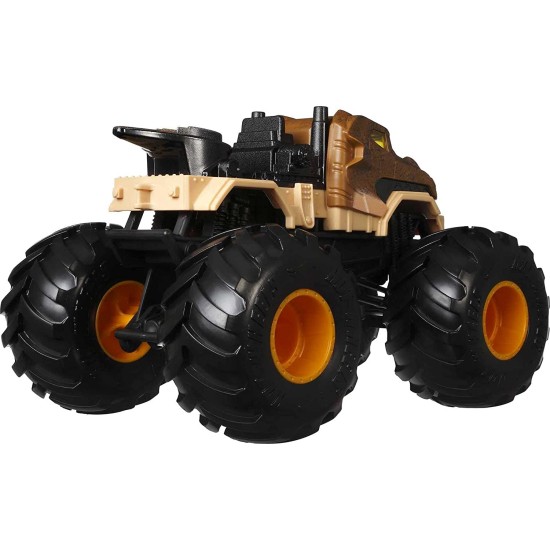  Monster Trucks, Collectible Die-Cast Metal Toy Trucks with Giant Wheels & Stylized Chassis