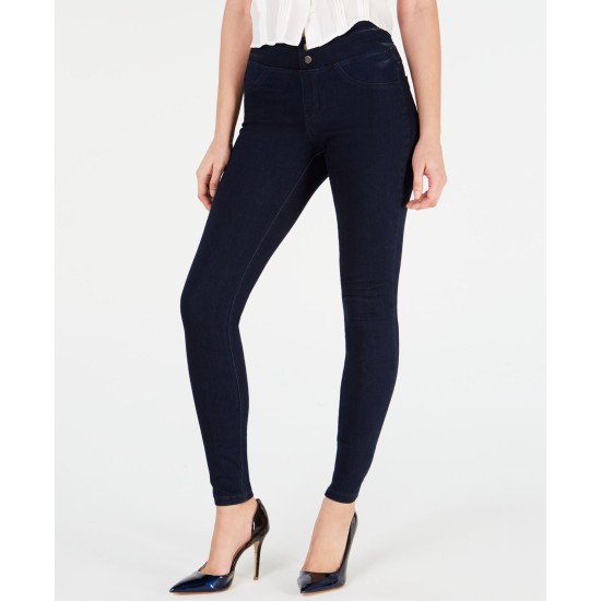  Women’s Original Smoothing Denim Leggings, Dark Blue, X-Small