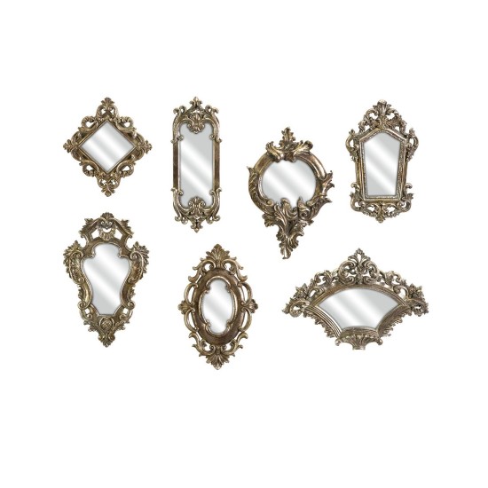  Loletta Victorian Inspired Mirrors-Set of 7, Silver