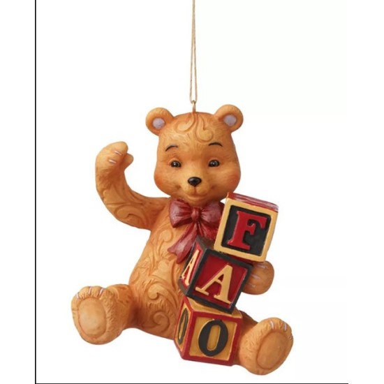 Jim Shore Fao Teddy Bear Ornament, Brown, Set Of 2