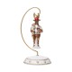  Country Estate Reindeer Games Cupid the Reindeer Glass Ornament, Wine/Gold