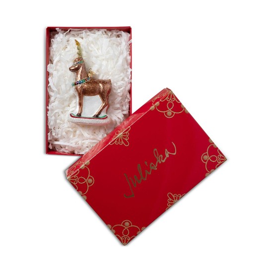  Country Estate Reindeer Games Dasher the Reindeer Glass Ornament, Gold