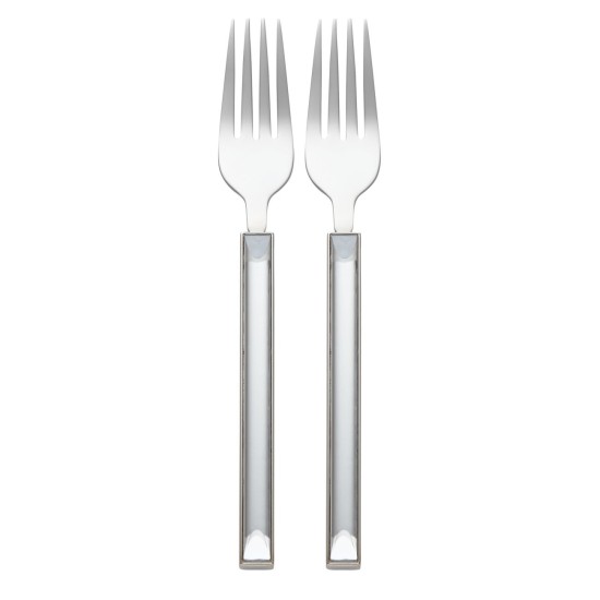  Key Court 2-Piece Tasting Fork Set, 0.40 LB, Metallic