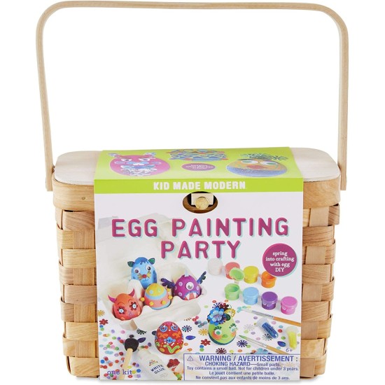  Egg Painting Party Craft Kit – Easter Arts and Crafts for Ages 6, 8.5″