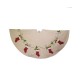  54″ Patchwork Tree Skirt, Ivory/Red/Green