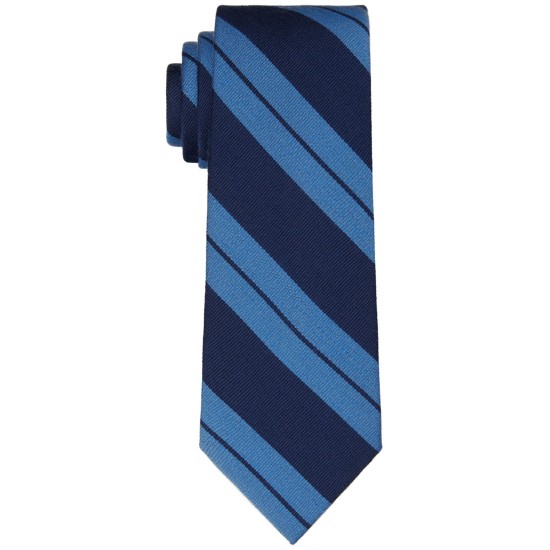 Lauren Ralph Lauren Men’s Slim Double Stripe Tie – Navy