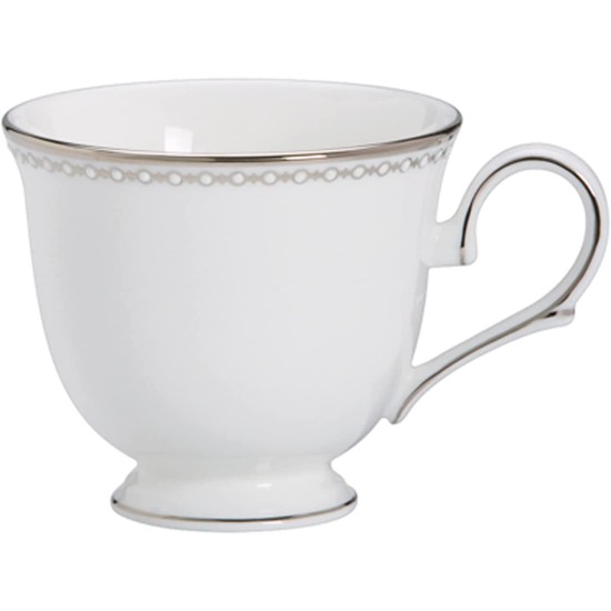  Pearl Platinum Teacup, White, 6 oz