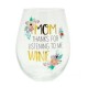 Listen to Me Wine Hostess Set with Oversized Stemless Wine Glass and Corkscrew
