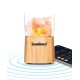  Wireless Bluetooth Speaker Lamp with Himalayan Salt + Satin Sleep Kit, Pink