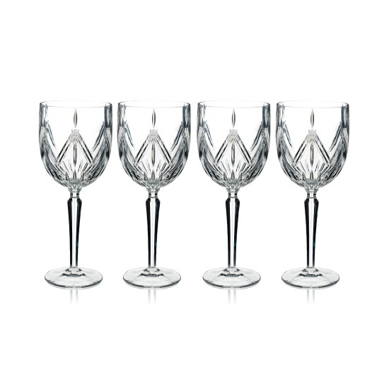  Lacey 15oz 4pk Crystal Wine Glasses