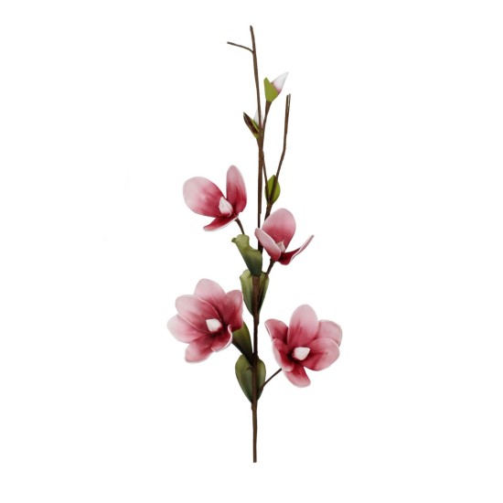 Marshall Home & Garden Stem With Pink Flowers Brown Stems, 39″H x 9″W