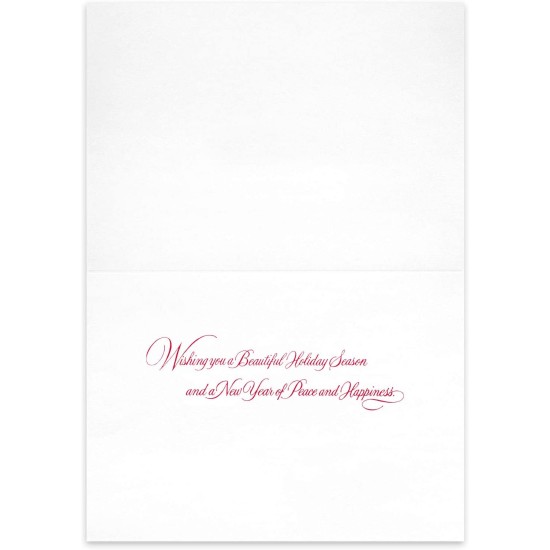  Holiday Collection 18-Count Boxed Christmas Cards With Foil-Lined Envelopes, 7.8″ x 5.6″, Building Frosty