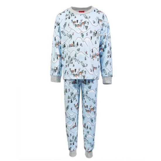 Matching Toddler, Little & Big Kids 2-Pc. Ski Mountain Family Pajama Set