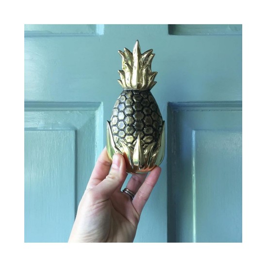  Pineapple Door Knocker, Brass, 8.25″H x 4″W