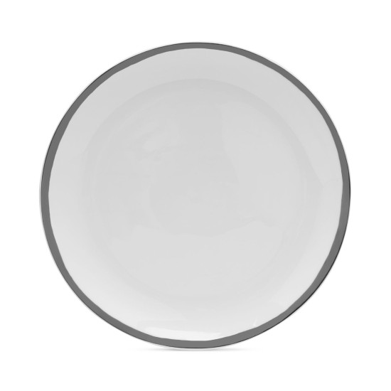  Blakeslee Platinum Bone China Dinner Plate, 10.75-Inch