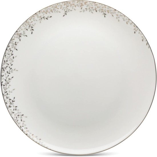  Shimmer Vine Dinner Plate, 10 1/2.,Gold/Silver