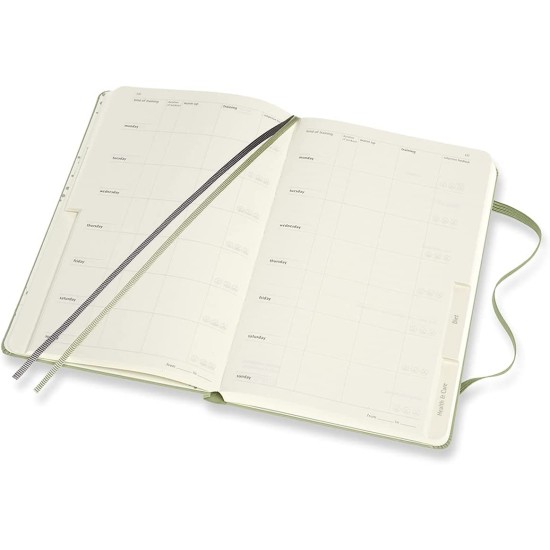  Passion Journal, Wellness, Hard Cover, Large (5″ x 8.25″) Willow Green, 400 Pages