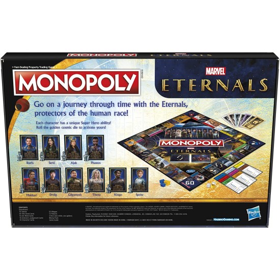 : Marvel Studios’ Eternals Edition Board Game for Marvel Fans, Game for 2-6 Players, Kids Ages 8 and Up