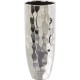  13in. Designer Silver Cylinder Vase