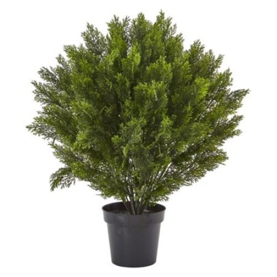  6881 Cedar Artificial Bush (Indoor/Outdoor),Green