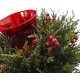  Cedar Berry Candelabrum, Red/Green, 16″ x 15″ x 6.5″