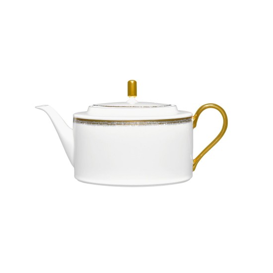  Haku Teapot, 43 oz, White/Gold