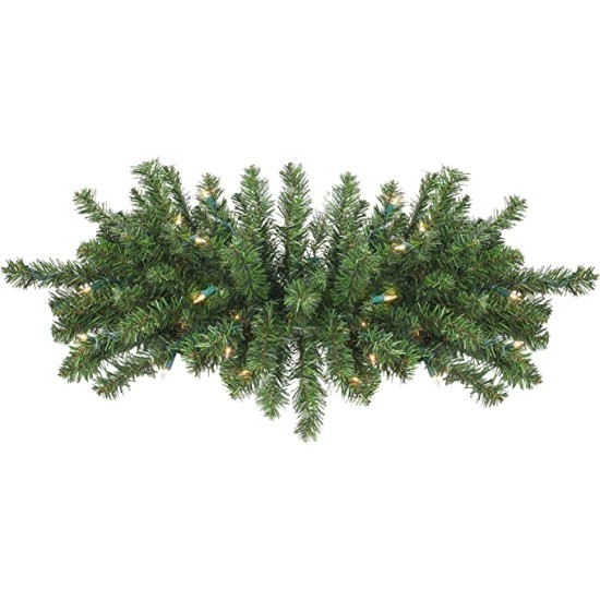  32 in. Pre Lit Artificial Canadian Pine Christmas Swag