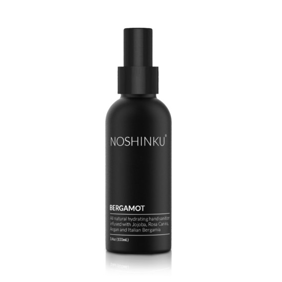 Noshinku Rejuvenating Mini Hand Sanitizer Spray in Black, 3.4 oz.
