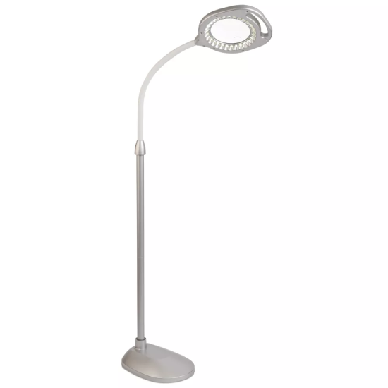  2 in 1 LED Magnifying 2 Piece Floor and Desk Lamp Set