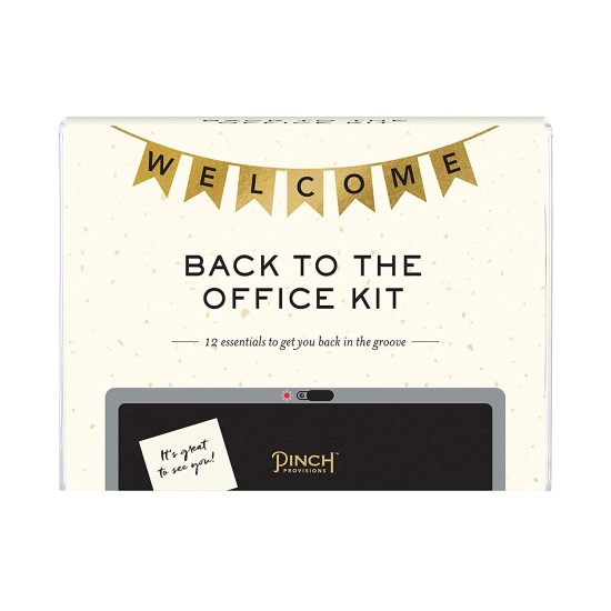  Back to The Office Kit for Boss, Employee, Includes Must-Have Emergency Essential Items for Returning to Office, Portable Box Kit, Ideal Gift for Office Parties, Birthdays, 6.38 oz