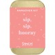  Sip Sip Hooray Hangover Kit, Includes 6 After-Party Emergency Essential Items, Small Portable Pouch, Ideal Gift for Friends, Siblings, Peers, Bachelorette Parties and Birthday’s, Pink, 4 x 2.5