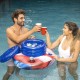  Inflatable Stars & Stripes Floating Drink Cooler for Pools, Indoors or Outdoors. Easy to use, inflates in Minutes Perfect for Any Occasion.