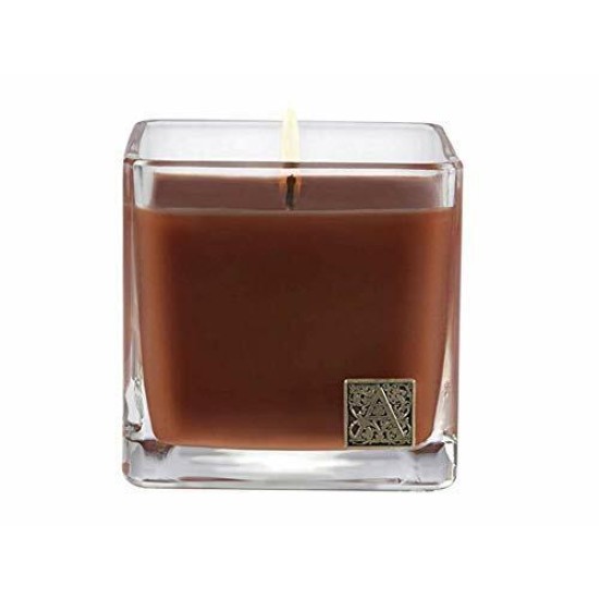 Pumpkin Spice Medium Glass Cube 12oz Candle By 