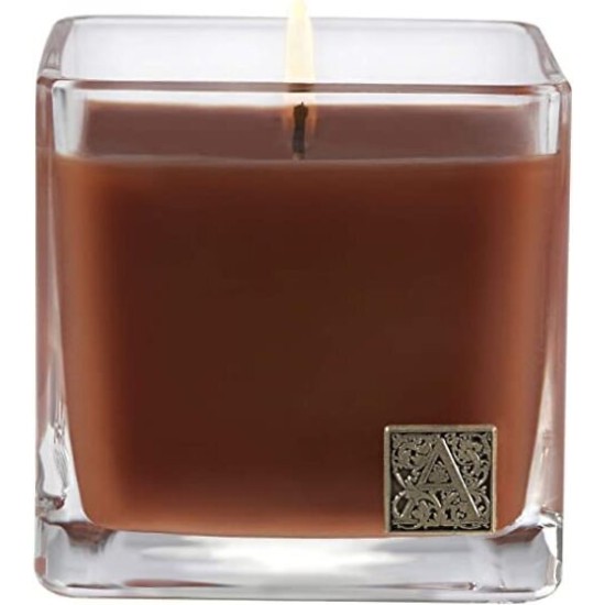 Pumpkin Spice Medium Glass Cube 12oz Candle By 