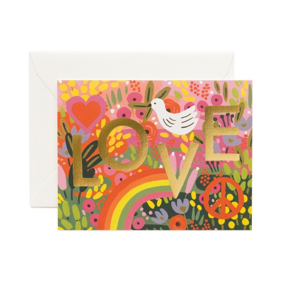 . Love Greeting Card, Multi, 5.75″ x 4.63″