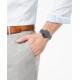  Men’s Ancher Gray Stainless Steel Mesh Bracelet Watch 40mm