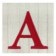 ® Large Red Knit Monogram Stocking, Blank