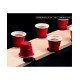  Portable Mini Flip Cup Challenge with Built-in Launchers Set of 21, Brown