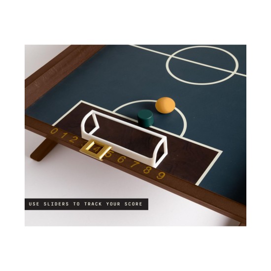  Tabletop Magnetic Foosball Game Set, 4 Pieces (Brown)