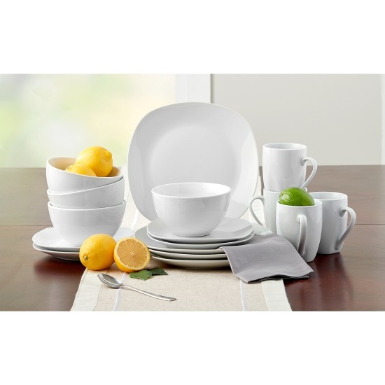 Tabletops Avenue Durable High Fired Ceramic Service For 4 Dinnerware Set – 16 Piece