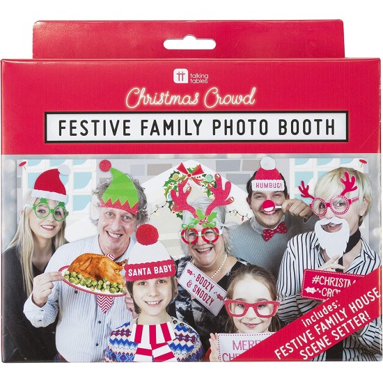  Entertainment Crowdbooth Photobooth Dress Christmas Party Props | for Families, 20 disguises, Multicolour