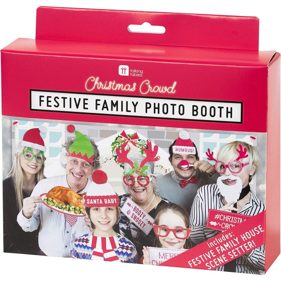  Entertainment Crowdbooth Photobooth Dress Christmas Party Props | for Families, 20 disguises, Multicolour