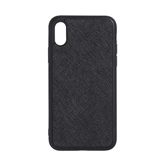  – Black Leather iPhone X/iPhone Xs Phone Case