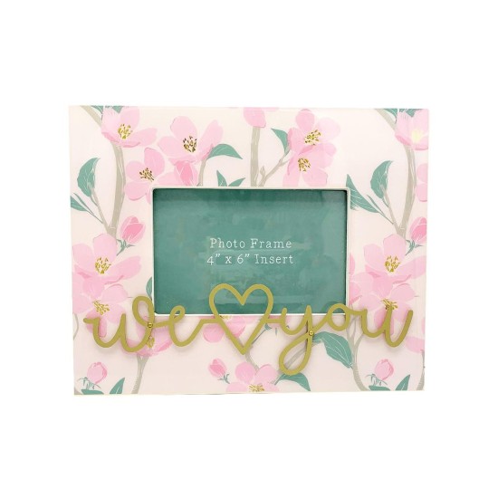  Frame with Metal Wording, 8×10 insert 4×6 (Pink)