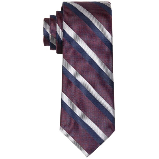  Men’s Diagonally Striped Ties, Purple