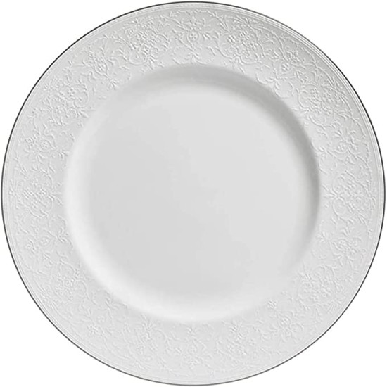  English Lace Dinner Plate, 27cm, White